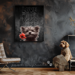 Love is a four legged word - PNG Wall Art