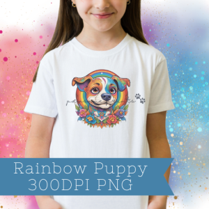 Rainbow Puppy PNG